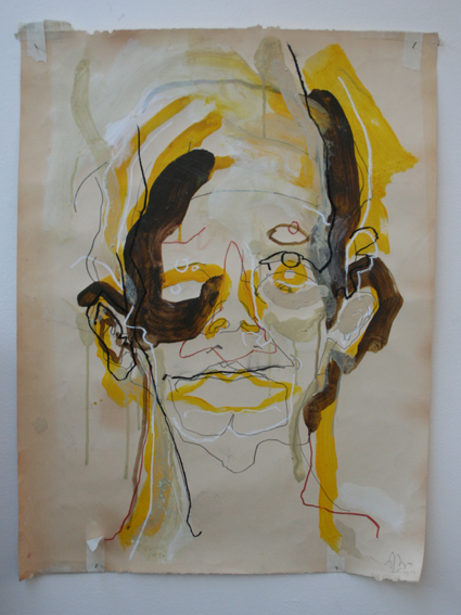 Brown Yellow Face Sketch by Paul Coombs