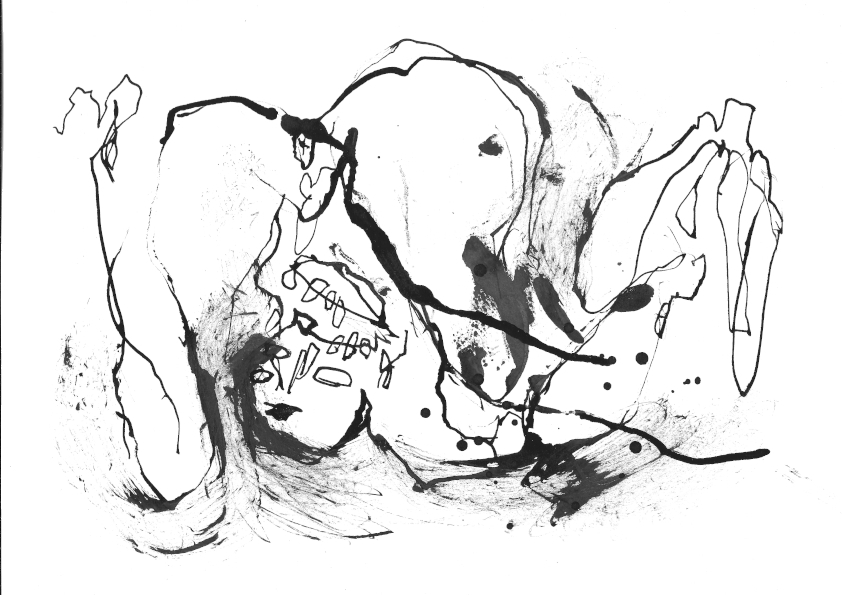 Human Remains, ink on paper, artist, Paul Coombs, gay, queer, lgbtqiplus, drawing, collage, art