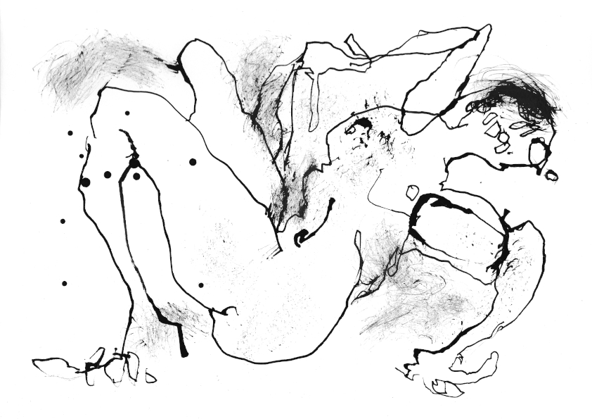 Human Remains, ink on paper, artist, Paul Coombs, gay, queer, lgbtqiplus, drawing, collage, art