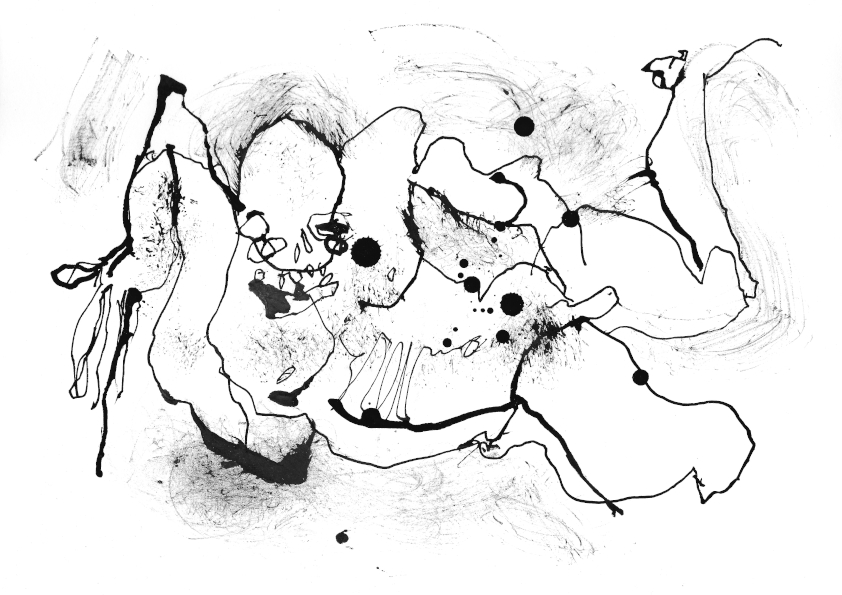 Human Remains, ink on paper, artist, Paul Coombs, gay, queer, lgbtqiplus, drawing, collage, art
