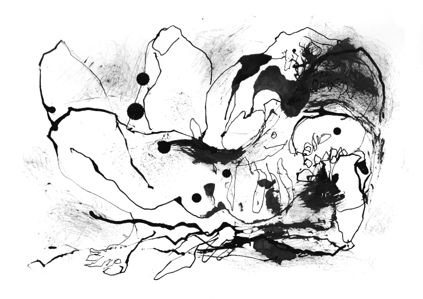 Human Remains, ink on paper, artist, Paul Coombs, gay, queer, lgbtqiplus, drawing, collage, art