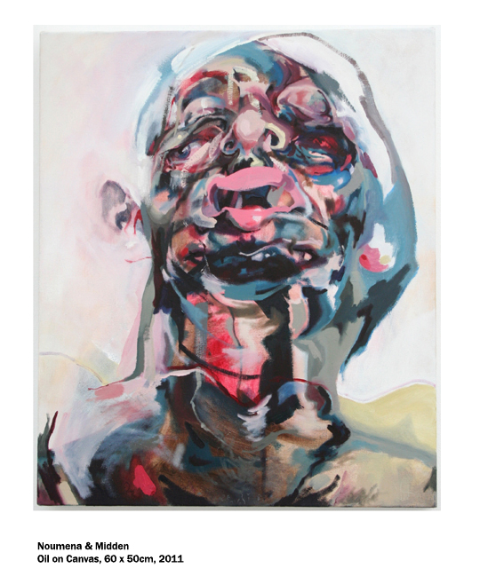 Noumena and Midden Oil on Canvas by artist Paul Coombs