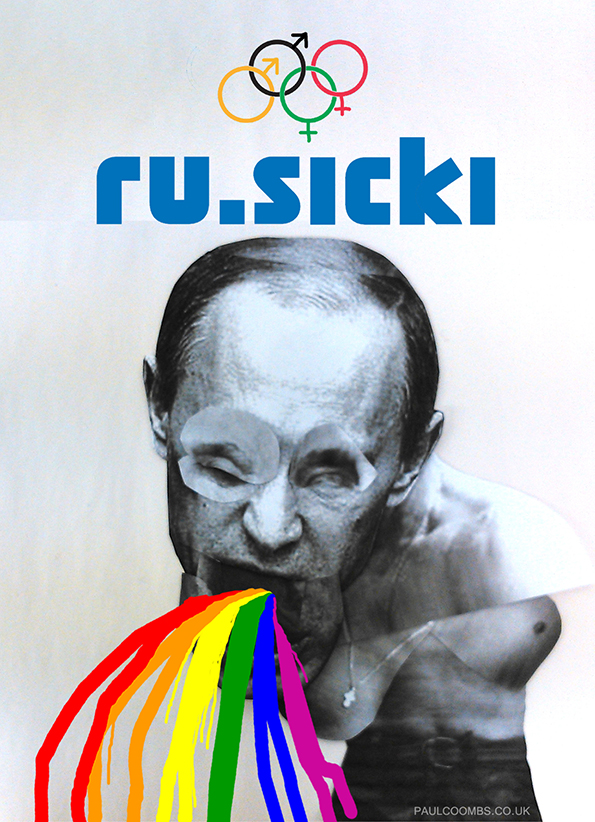 Sochi, Olympics 2014, Putin, LGBT, gay, contemporary art, Paul Coombs, Artist, New Cross Gate, Peckham, London