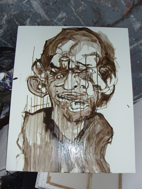 Sanguine Ha Ha in progress by Paul Coombs