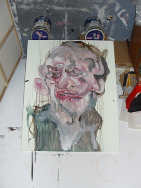 Sanguine Ha Ha in progress by Paul Coombs