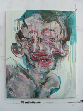 Sanguine Ha Ha in progress by Paul Coombs