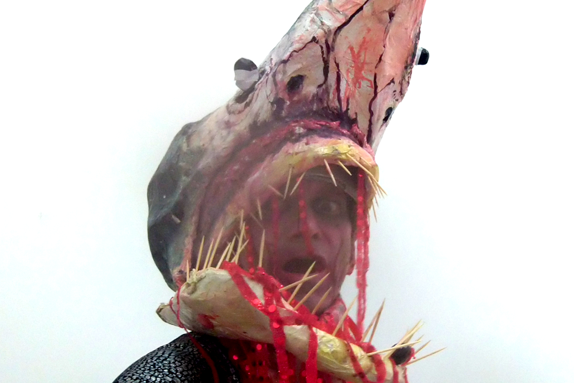 Shark, Performance, artist, Paul Coombs, gay, queer, lgbtqiplus, drawing, collage, art