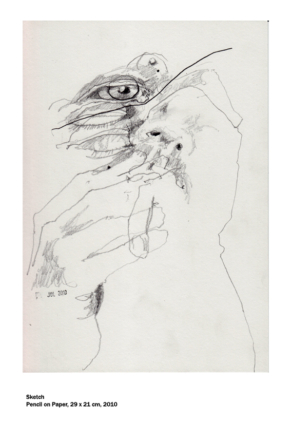 Sketch (Face) by artist Paul Coombs